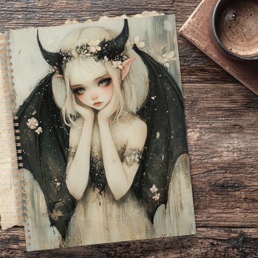 Fée de fantasy gothique fantaisiste avec couronne