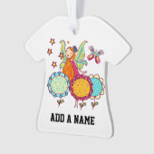 Fée de jardin avec des fleurs (devant)