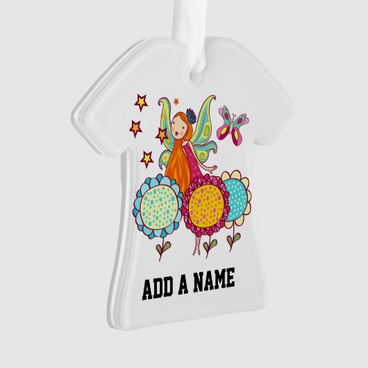 Fée de jardin avec des fleurs (devant)