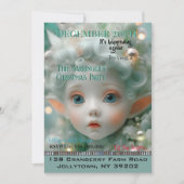 Fée de neige Invitation de fête de Noël annuel (Devant)