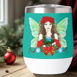 Fée de Noël Fantastique Houx Cloches Poinsettias