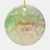 Fée de Noël mignonne sur un ornement (Dos)