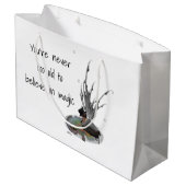 Fée De Pluie Avec Grenouille Sac Cadeau (Dos Angle)