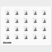 Fée de pluie de garçon avec Stickers de grenouille (Feuille)