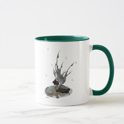 Fée De Pluie Garçon Avec Grenouille Café Mug (Droite)