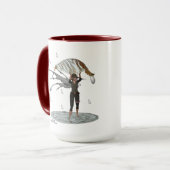 Fée De Pluie Garçon Avec Mug Café Feuille (Devant gauche)