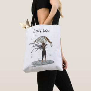 Fée de pluie Garçon avec Sac fourre-tout feuille