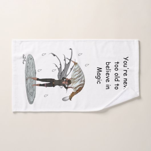 Fée De Pluie Garçon Avec Serviette À Main Feuille (Serviette à main)