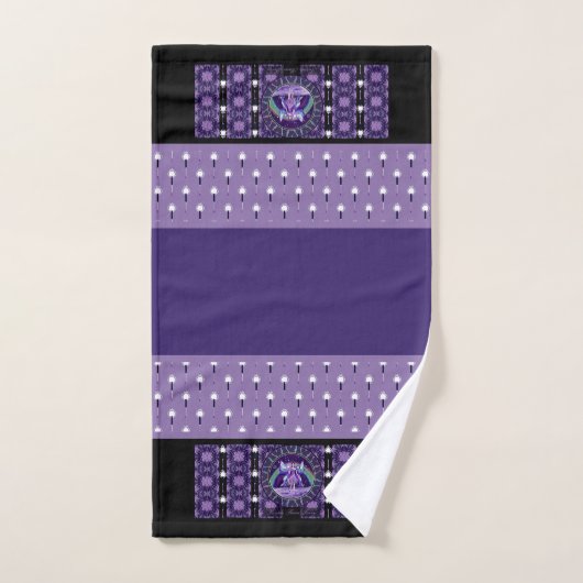 Fée de pluie violette (Serviette à main)