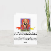 Fée de printemps - carte pour notes (Dos)