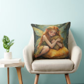 Fée de rêve tenant 2 oreillers (Chaise)