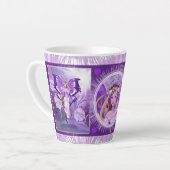 Fée de soleil violet Latte Mug (Angle gauche)