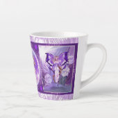Fée de soleil violet Latte Mug (Droite)