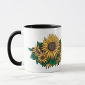 Fée de tournesol avec la tasse de tournesols (Gauche)
