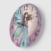 Fée de vent murmurant et horloge lunaire (Angle)