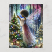  fee decoreren van de kerstboom feestdagenkaart (Voorkant)