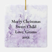  fee decoreren van de kerstboom keramisch ornament (Achterkant)