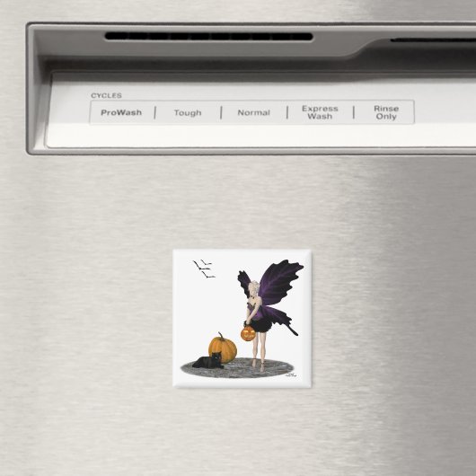 Fée d'Halloween avec aimant Citrouille (In Situ (Lave-vaisselle))