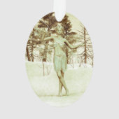 Fée d'hiver dans l'art fantastique de la forêt enn (dos)