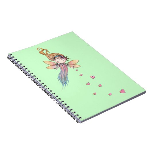 Fée douce avec Coeurs Filles Carnet (Côté Droit)