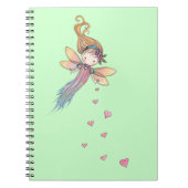 Fée douce avec Coeurs Filles Carnet (Devant)