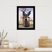 Fée du crépuscule, Affiche d'art féerique (Cuisine)