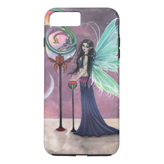 Fee- en draken fantasykunst Case-Mate iPhone case (Achterkant)