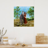 Fee en eenhoorn poster (Keuken)