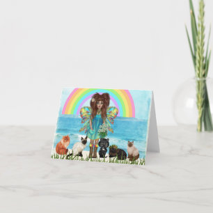 Fee en Katten Al Wenskaart van de Gelegenheid Bedankkaart