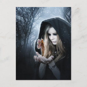 Fee en Meisje Briefkaart