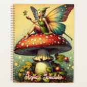 fee en paddenstoelen gepersonaliseerd planner (Voorkant)