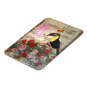  fee en vogelcollage magneet (Linkerzijde)