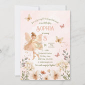 Fée Enchanted Forest Carte d'invitation d'annivers (Devant)