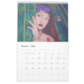 Fée et calendrier d'art d'imaginaire (Feb 2026)