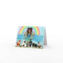 Fée et chats toute la carte de voeux d'occasion