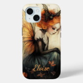 Fée et chauve-souris à goth blanc | Coque Hallowee (Verso)