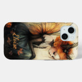 Fée et chauve-souris à goth blanc | Coque Hallowee (Verso (horizontal))