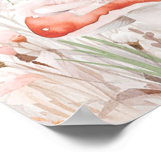 Fée et Fleur sauvage Anniversaire Affiche de bienv (Coin)