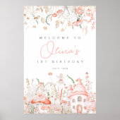 Fée et Fleur sauvage Anniversaire Affiche de bienv (Devant)