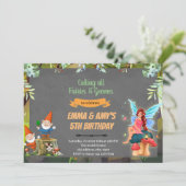 Fée et gnome coparti Invitation (Debout devant)