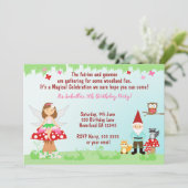 Fée et Gnome Fête en Forêt | INVITATION (Debout devant)