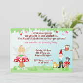 Fée et Gnome Fête en Forêt | INVITATION (Debout devant)