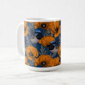 Fée et orange pavot fleurs mug (Devant gauche)