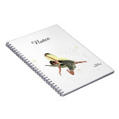 Fée Fille Avec Ailes Jaunes Carnet Spiral (Côté Droit)