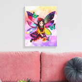 Fée fille avec ailes toile étirée Imprimer (Insitu(Salon))