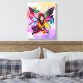 Fée fille avec ailes toile étirée Imprimer (Insitu(Chambre))
