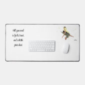Fée Fille Avec Jaune Ailes Mat De Bureau (Clavier et souris)