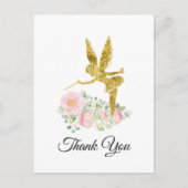 fée fille carte de remerciements (Devant)