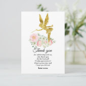 fée fille carte de remerciements (Debout devant)