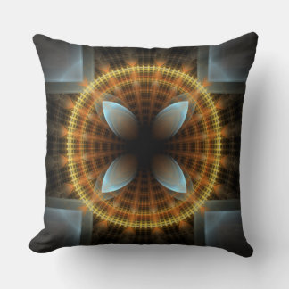 fee fractal ronde patroon kussen